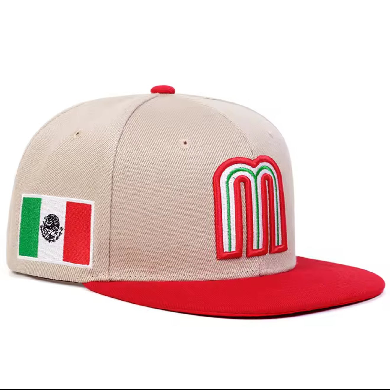 M Letter Side Brazilian Flag Embroidery Hip - hop Hats Spring Autumn Outdoor Adjustable Casual Baseball Caps Sunscreen Hat - Caapsol