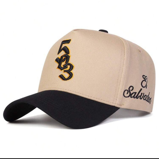 Men's Numeric Embroidered Baseball Cap, SALVADOR Letter Fashion Sports Adjustable Brimmed Hat, Outdoor Sun Protection Casual Cap Suitable For Spring, Autumn, Travel, Beach, Party - Caapsol